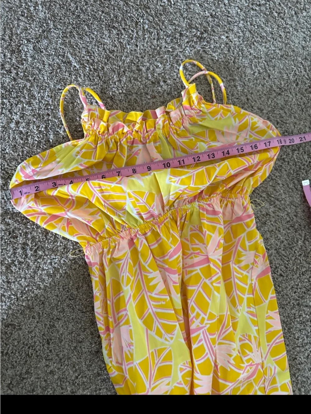 Vintage Lilly Pulitzer “The Lilly” 70’s Vibrant Tropical Print Midi Dress Medium - Picture 8 of 12